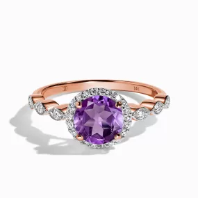 Amethyst Lab Diamond Ring - Soulmate