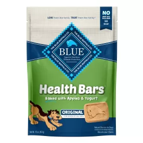 Blue Buffalo Health Bars Natural Crunchy Dog Treats Biscuits, Apple & Yogurt 16 oz. Bag