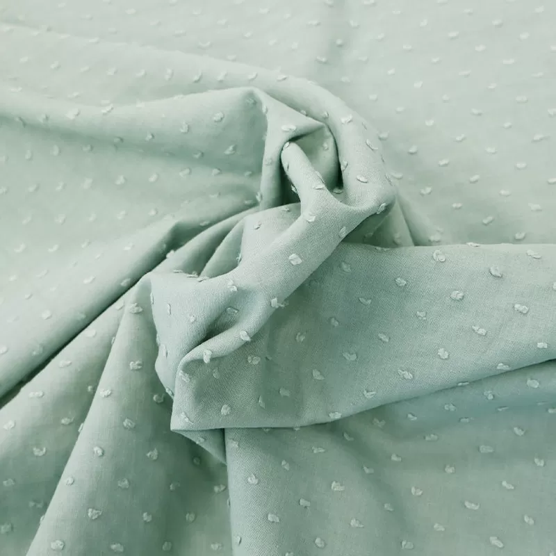 Cotton Swiss Knot - Minty Green