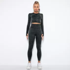 Crop Top High Waist  Pant Sets