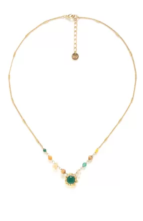 Frank Herval Mathilde Flower Short Necklace - Gold