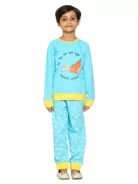 Girl's Printed Tee and AOP Pant Set