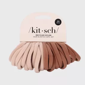 Kitsch | Nylon Elastics 20 pc Set | Blush