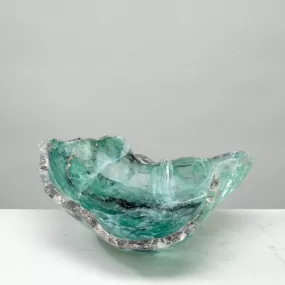 Natural Blue / Green Fluorite Bowl 12