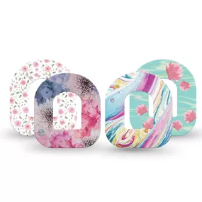 Omnipod ExpressionMed tapes: Pastel prints variety pack