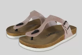 Sandalias Brillo Rosado