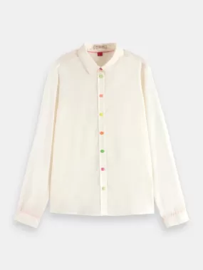 Scotch & Soda Regular Fit Shirt With Rainbow Buttons