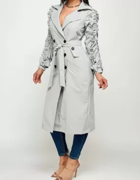 WOMEN INSTA LONG DOUBLE BREASTED COAT